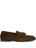 Doucal's tassel-detail suede loafers - Brown