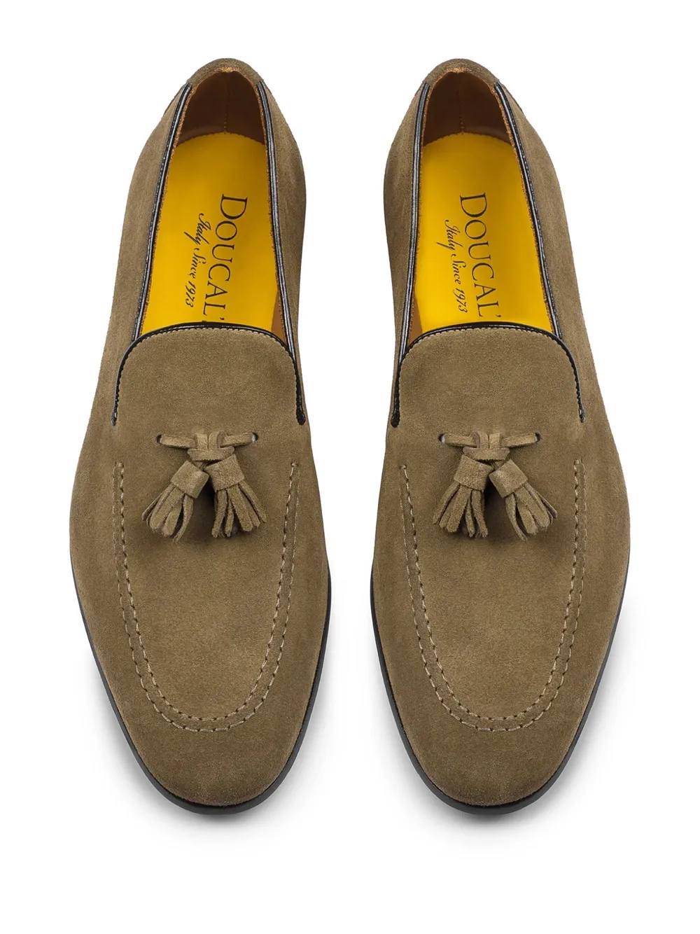 Doucal's suede loafers Green