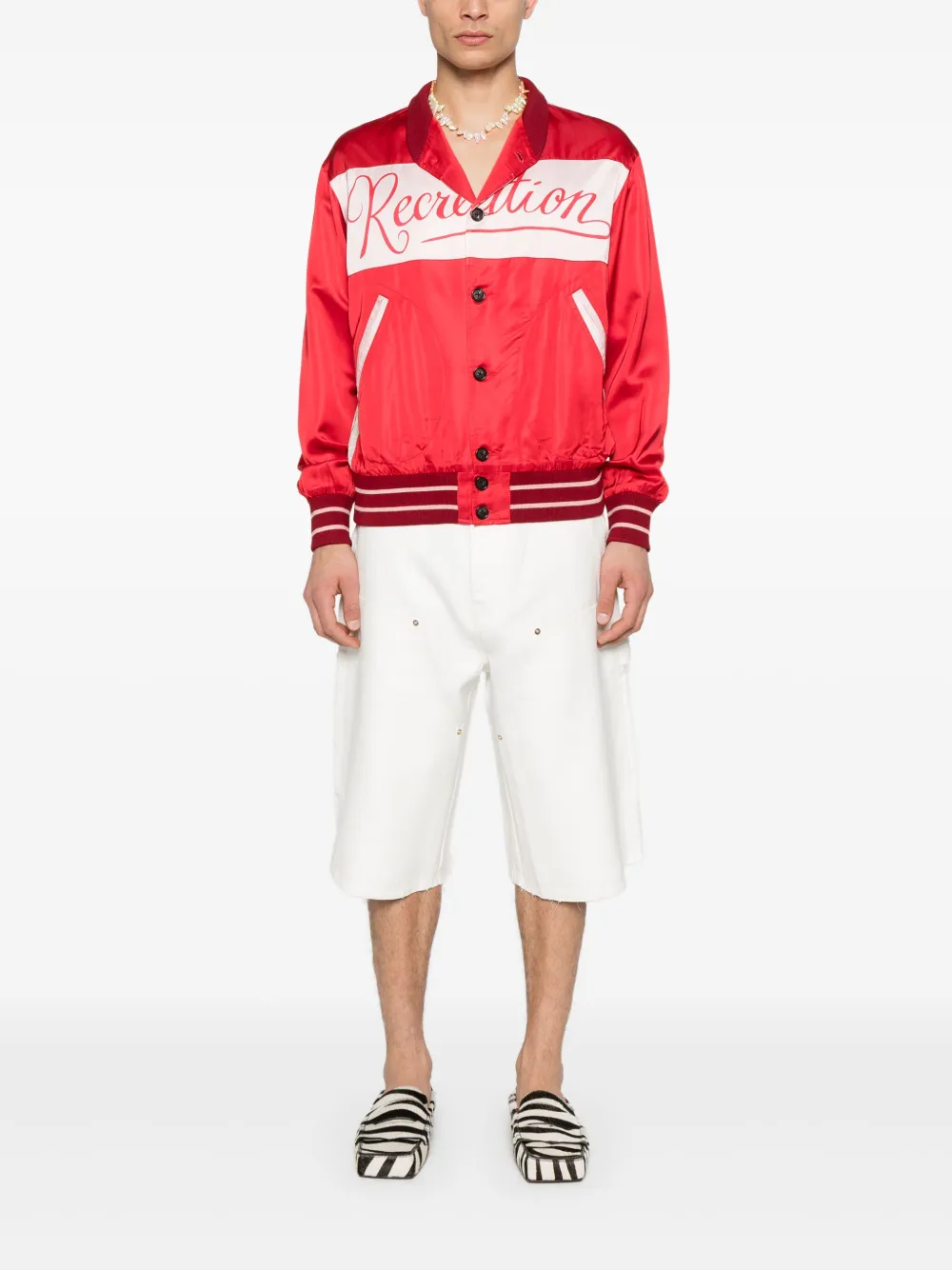 walesbonner Wales Bonner Kingston shorts - Wit