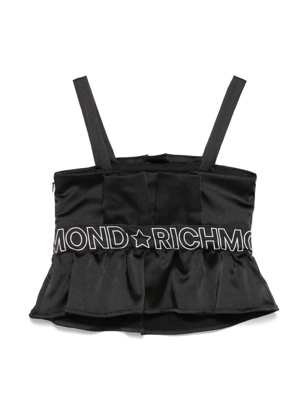 John Richmond Junior Top met logoband - Zwart