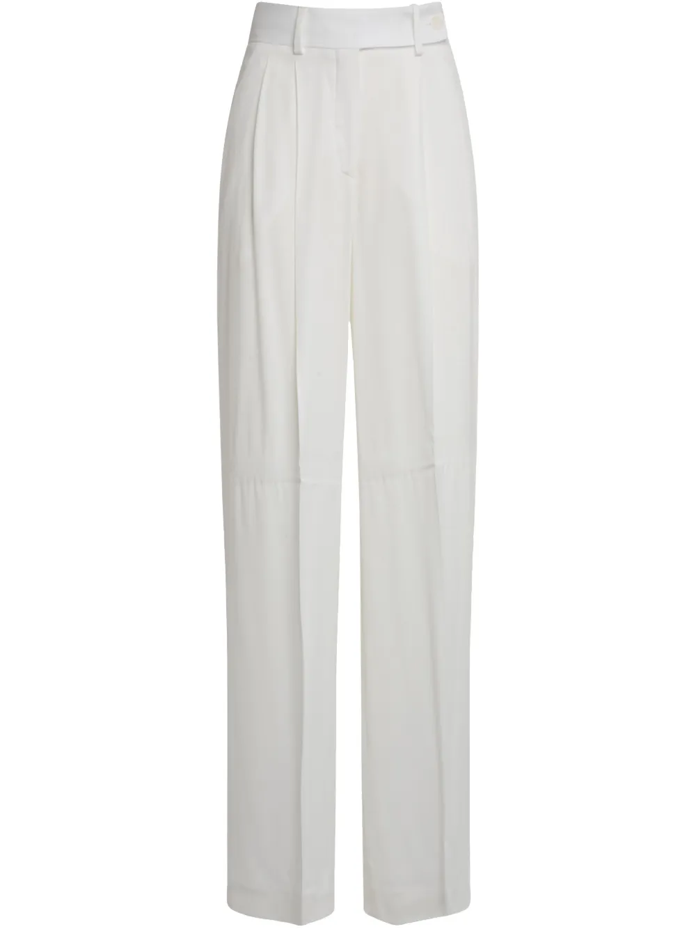Alberta Ferretti satin trousers - Bianco