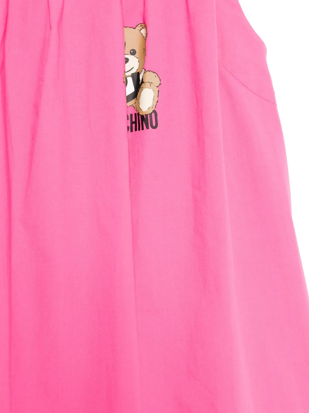 Moschino Kids Jurk met teddybeerprint Roze