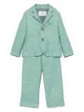 ETRO KIDS mélange-effect suit - Green