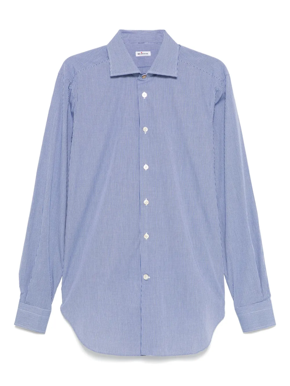 Kiton camisa con cuadros estampados | azul | Image 1