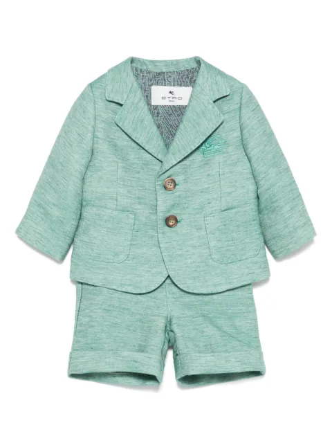 ETRO KIDS mélange-effect shorts set