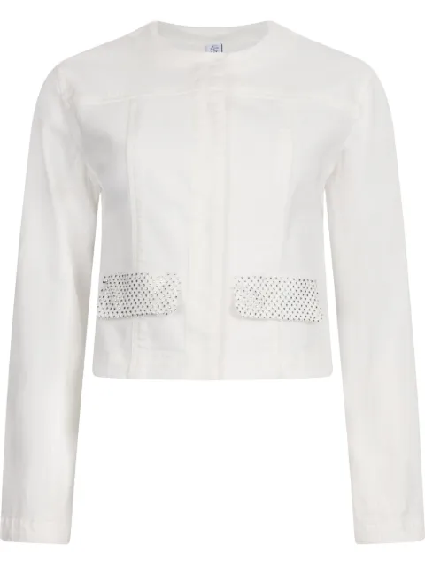 LIU JO rhinestone-detailing denim jacket
