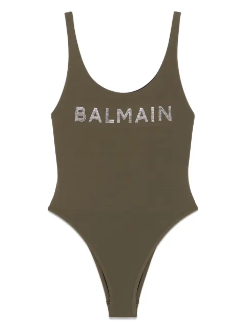 Balmain maillot de bain à logo appliqué