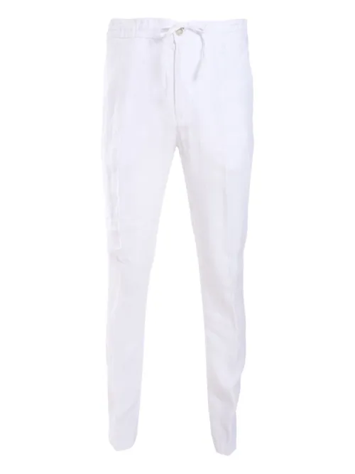 Pantalon à taille à lien de resserrage - 120% Lino - Modalova