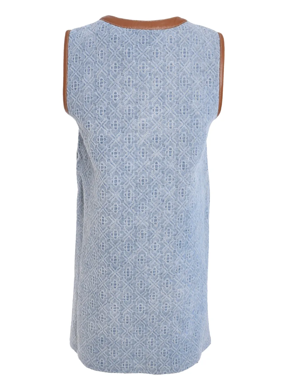 Casablanca denim monogram dress - Blauw