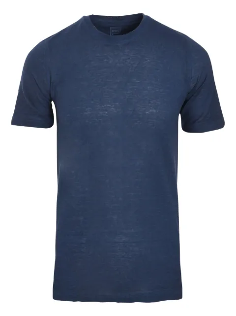 120% Lino mélange-effect crew-neck T-shirt
