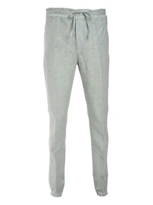 Pantalon à taille à lien de resserrage - 120% Lino - Modalova