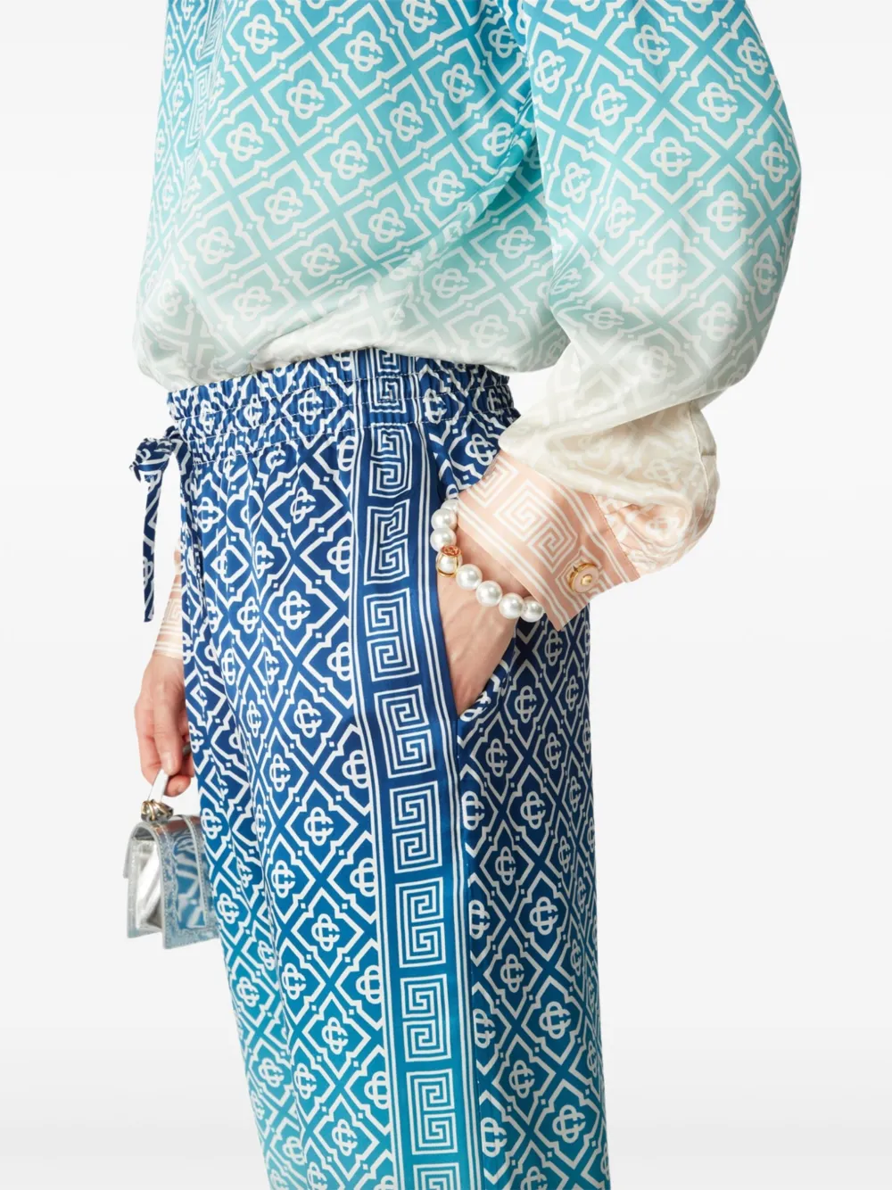 Casablanca Trainingsbroek met ombré-effect Blauw