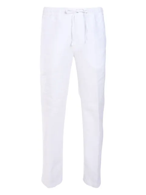 120% Lino pantalones con cordones en la pretina