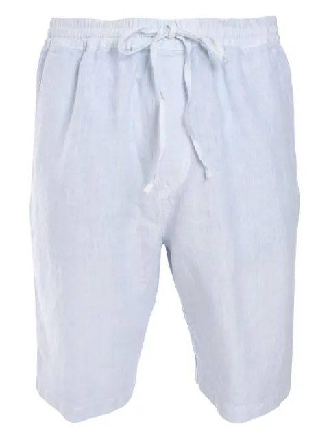 120% Lino shorts con cordones en la pretina