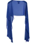 Talbot Runhof georgette cape - Blue