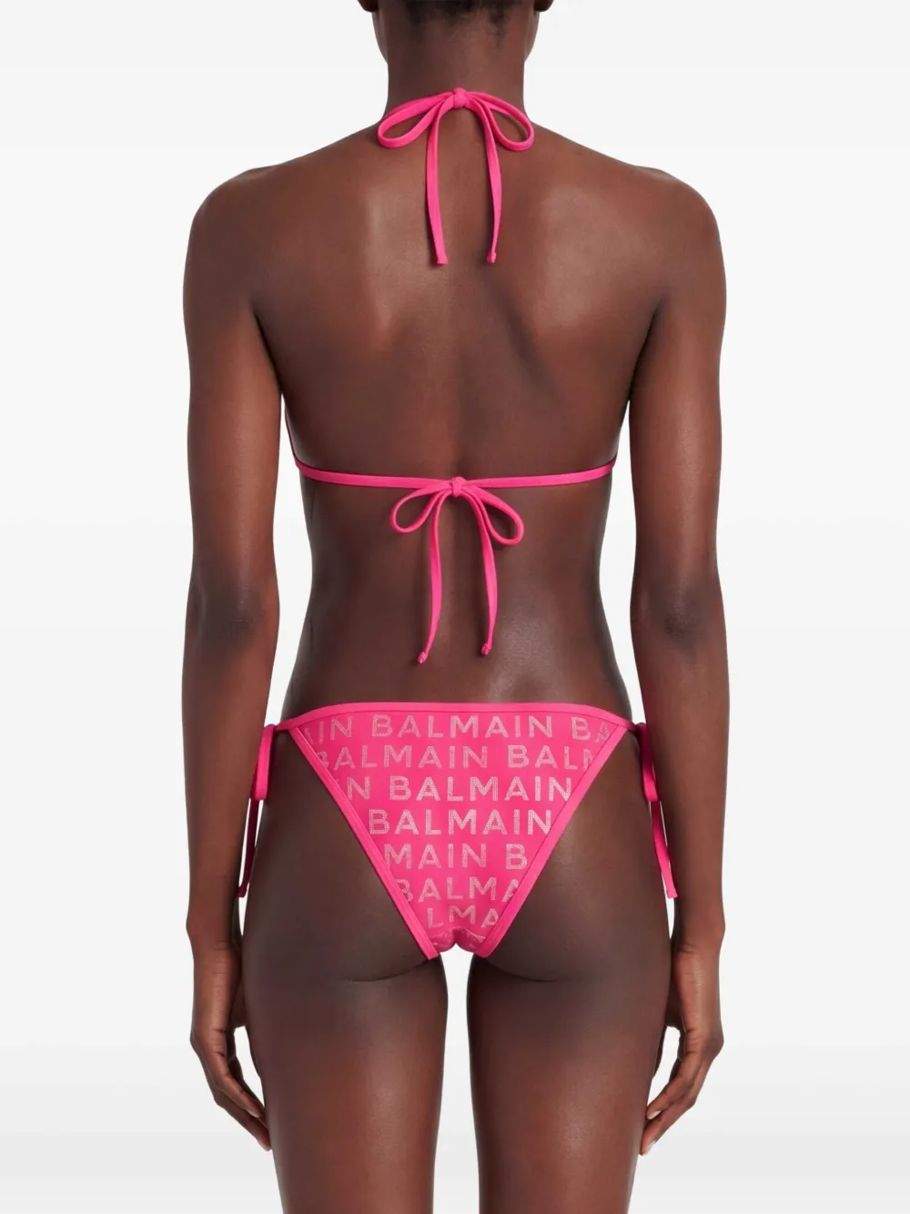 Balmain Bikini met logoprint Roze
