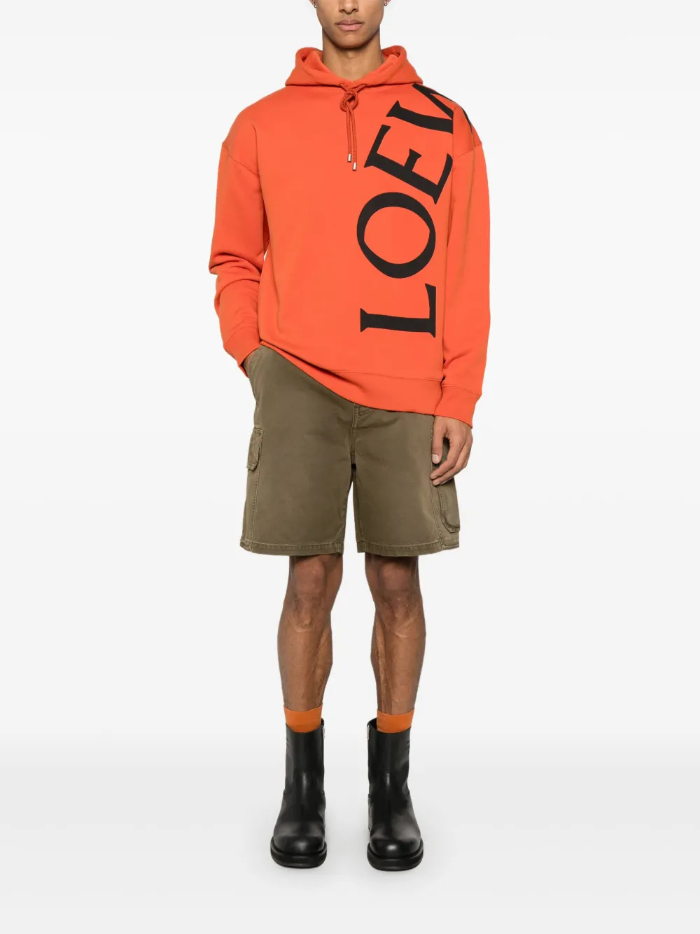 LOEWE Katoenen hoodie - Oranje