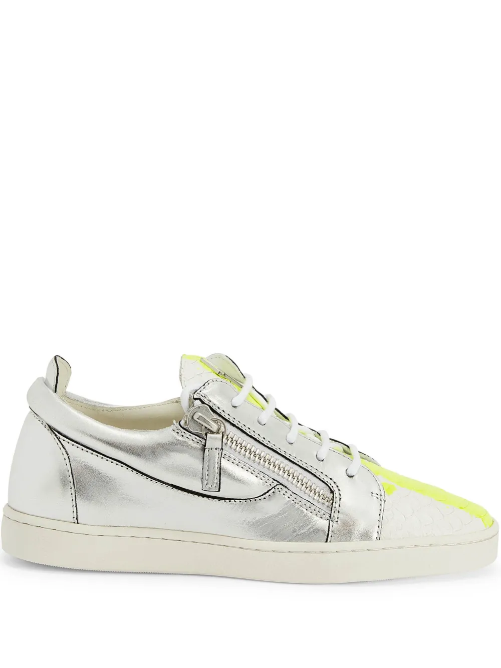 Giuseppe Zanotti Nicki metallic sneakers Silver