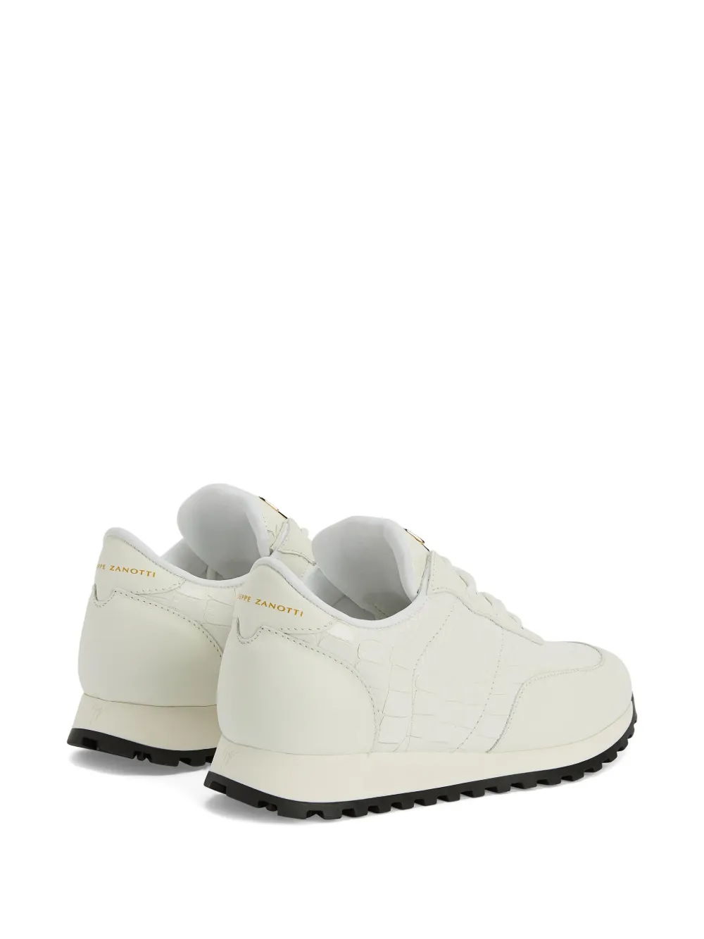 Giuseppe Zanotti Jimi crocodile-effect leather sneakers White
