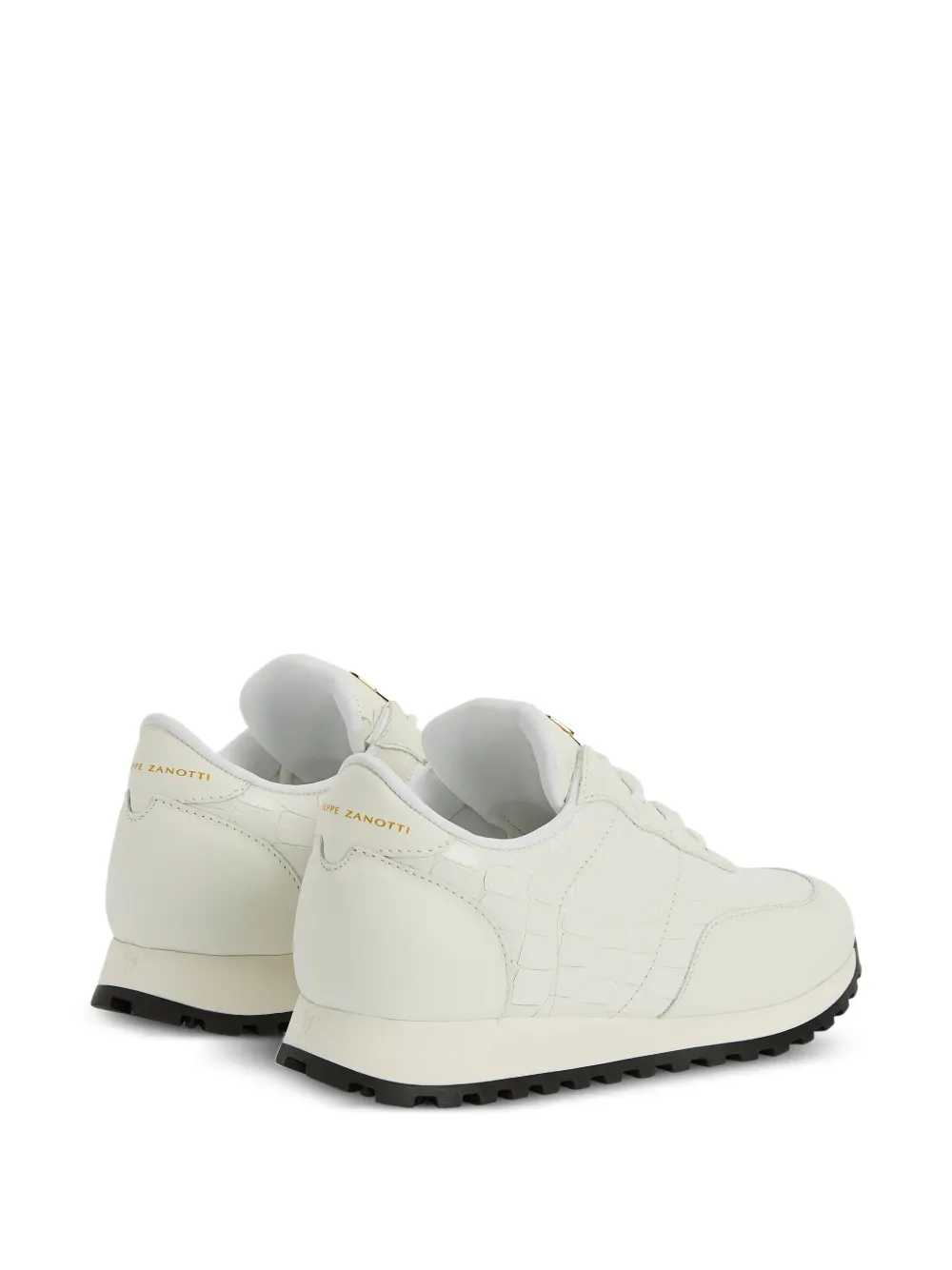 Giuseppe Zanotti Jimi crocodile-effect leather sneakers White