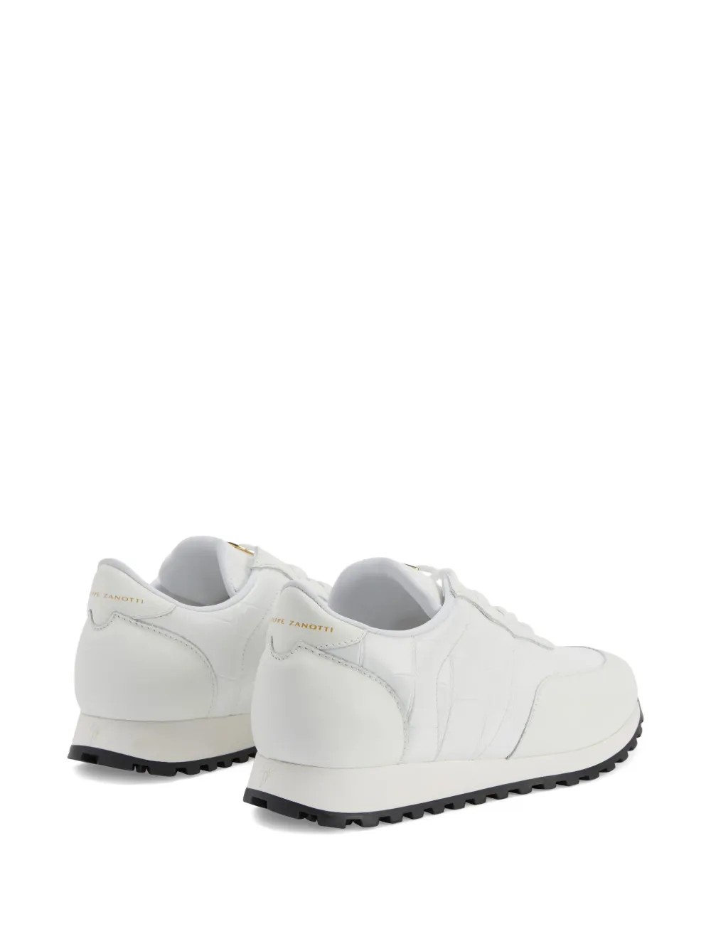 Giuseppe Zanotti Jimi crocodile-effect leather sneakers White