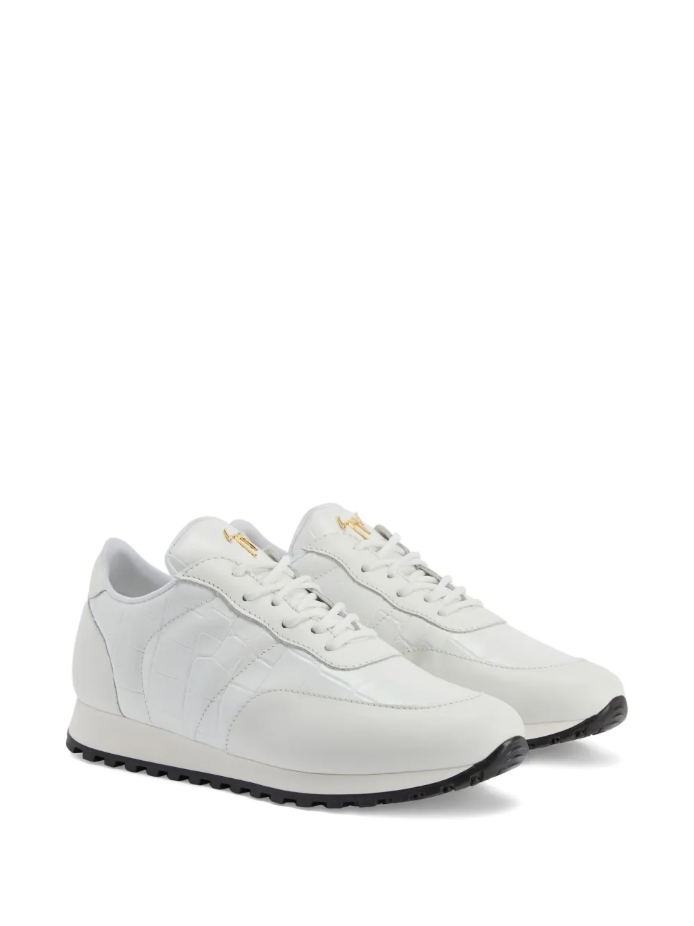 Giuseppe Zanotti Jimi crocodile-effect leather sneakers White