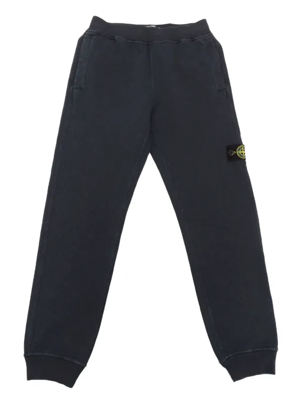 Stone Island Junior コンパスモチーフ トラックパンツ | ブルー