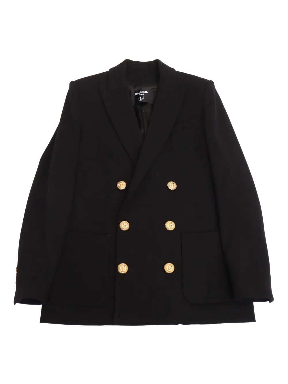 Balmain Kids Blazer met dubbele rij knopen Zwart