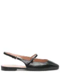 Pollini leather ballerina shoes - Black