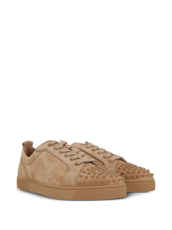 Christian Louboutin Louis Junior Spikes Sneakers | Brown | FARFETCH