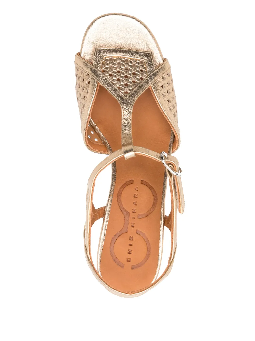 Chie Mihara 85mm Bessy sandals Gold