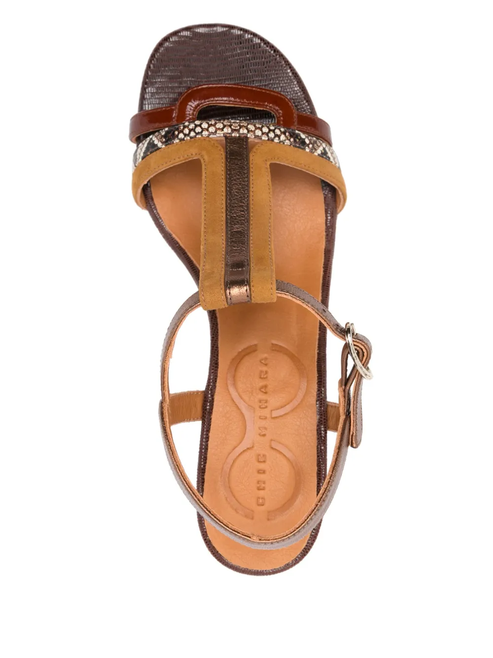 Chie Mihara 60mm Laluce sandals Brown