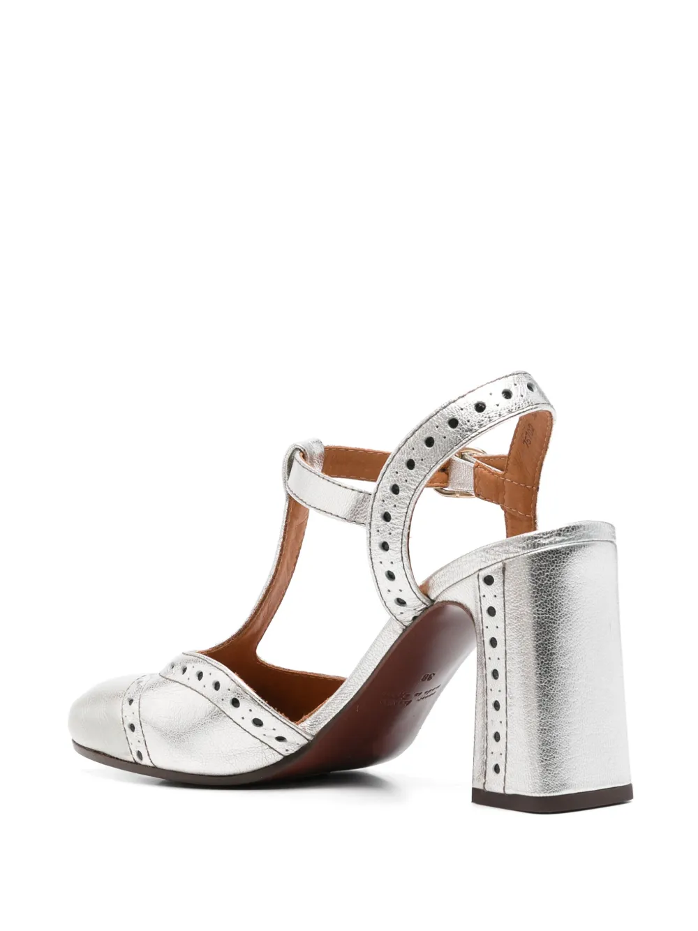 Chie Mihara 70mm Mira pumps Silver