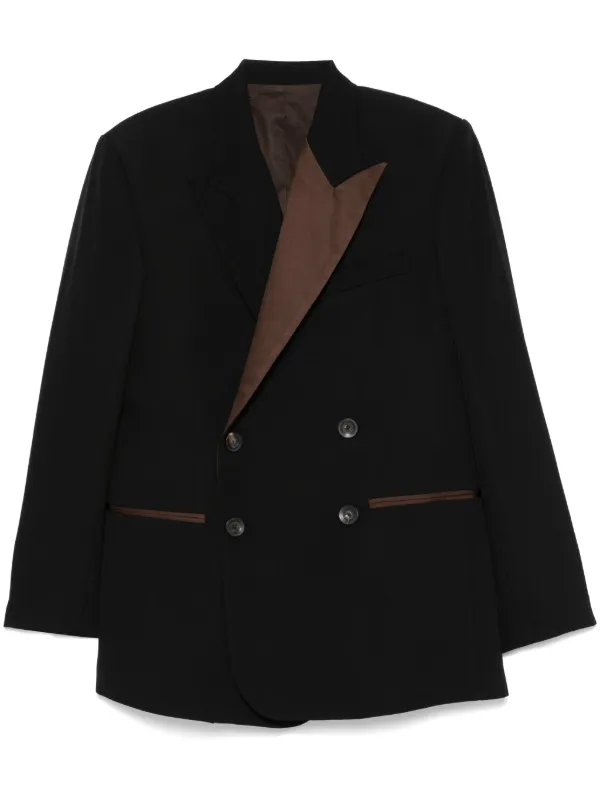 【関税込み】Wales Bonner ブラック Rise タキシードジャケット Wales Bonner タキシード ジャケット | ブラック | FARFETCH JP