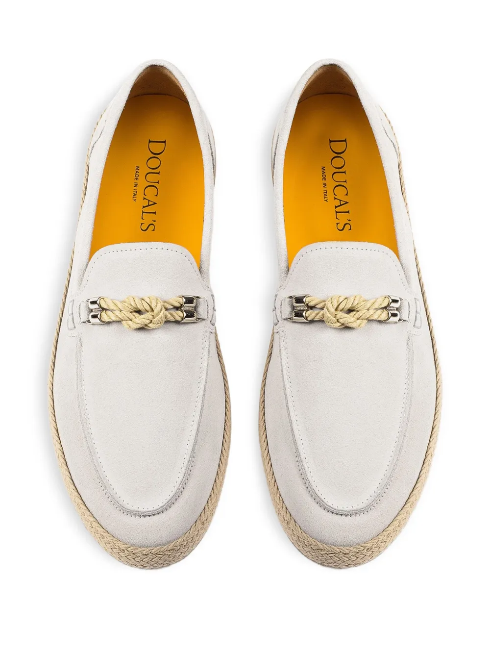 Doucal's rope-accented espadrilles White