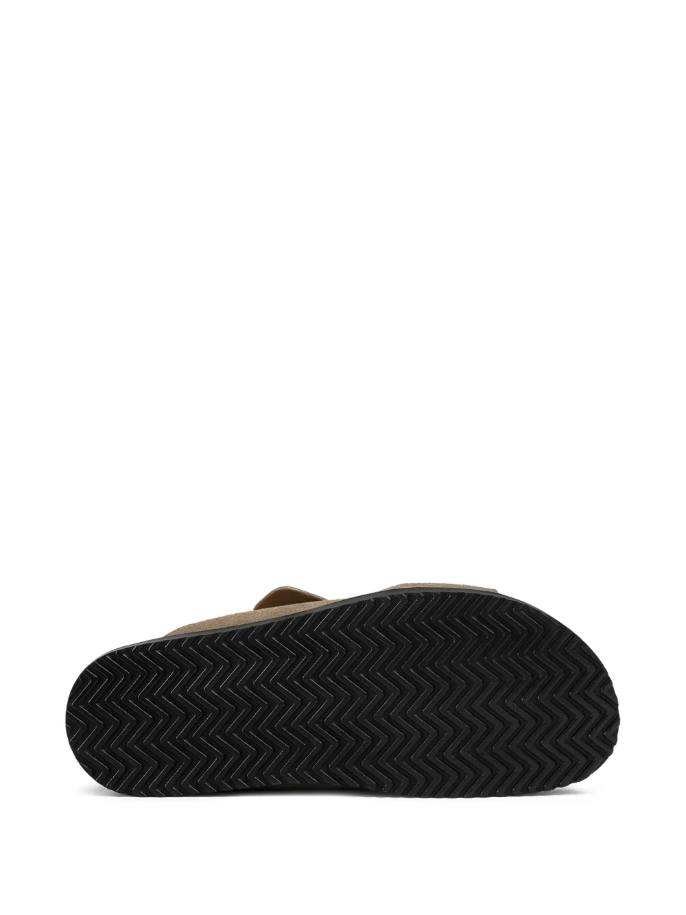 Doucal's crossover-strap slide sandals Neutrals