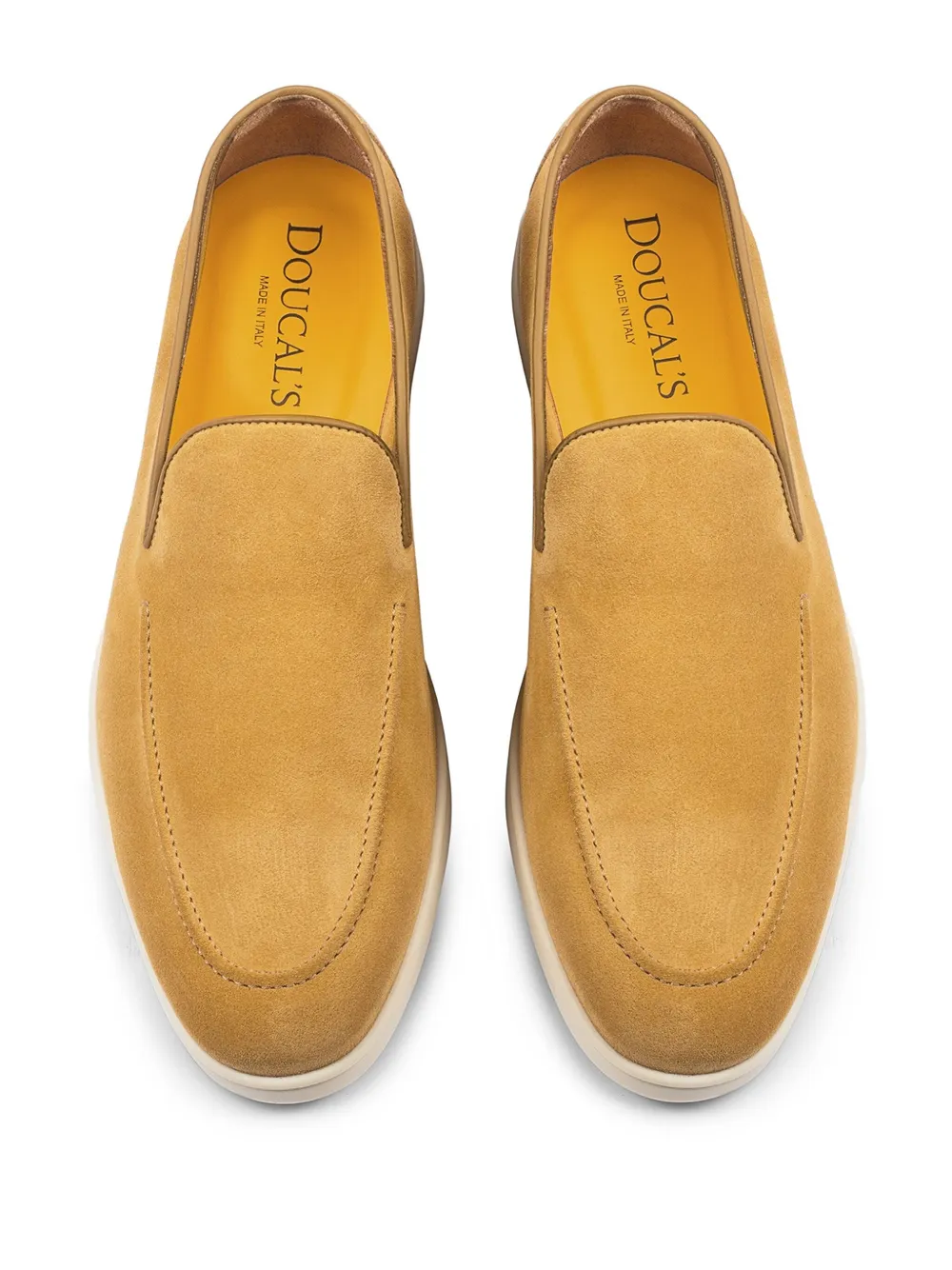 Doucal's suede loafers Yellow