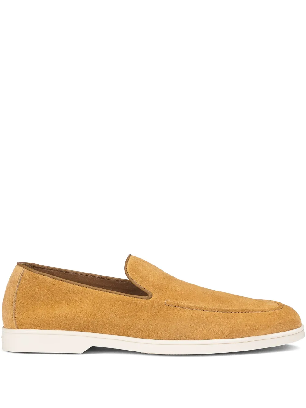 Doucal's suede loafers Yellow