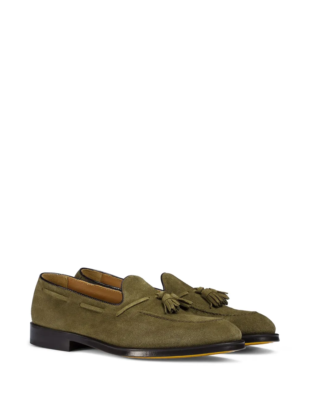 Doucal's Suède loafers - Groen