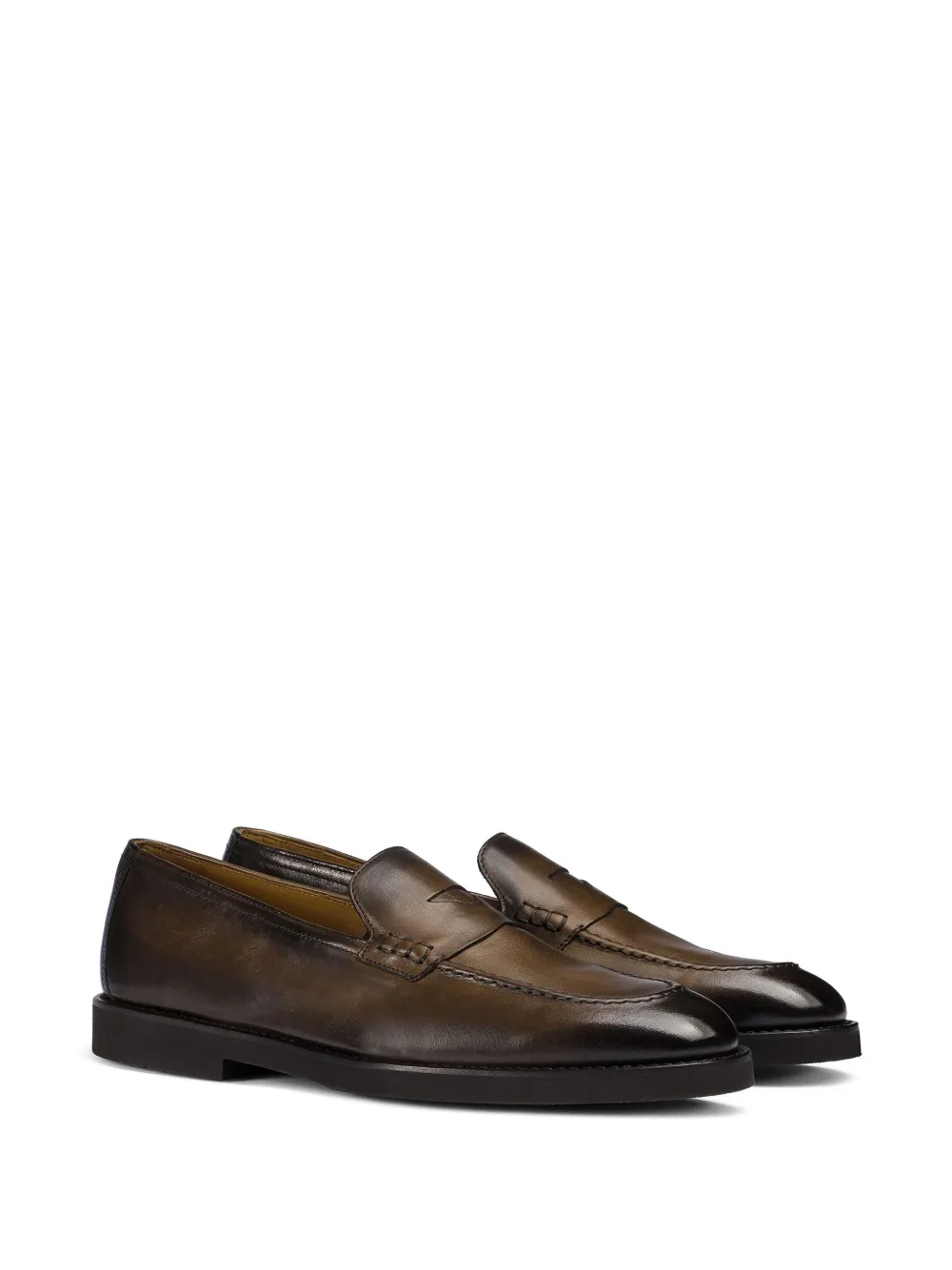 Doucal's Leren loafers Bruin