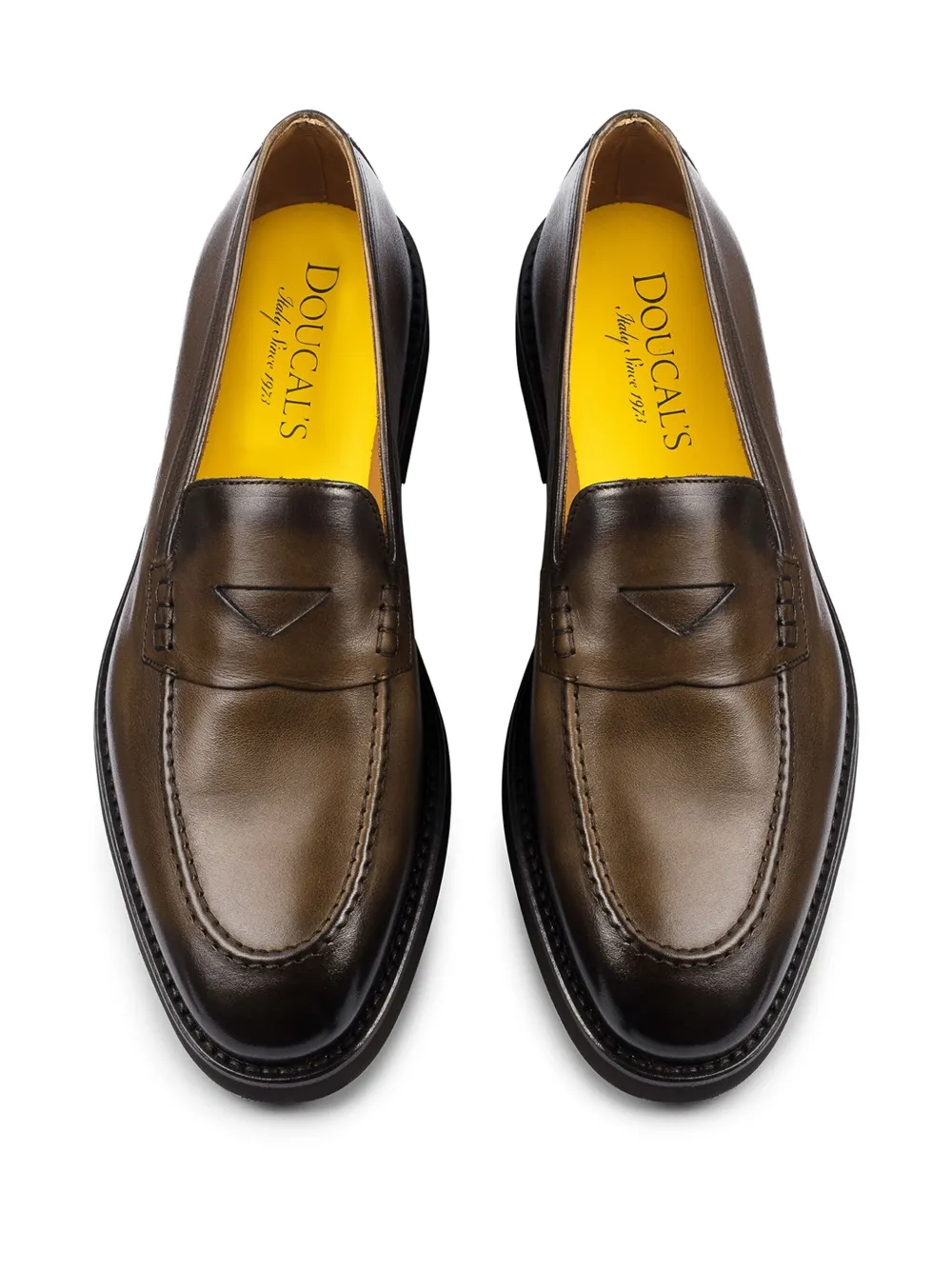 Doucal's Leren loafers Bruin