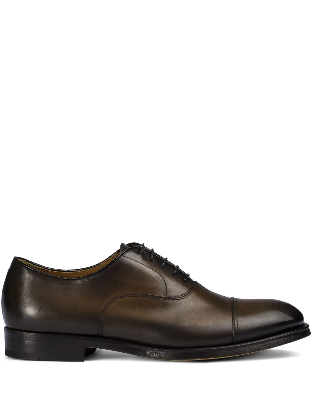 leather lace-up derby shoes