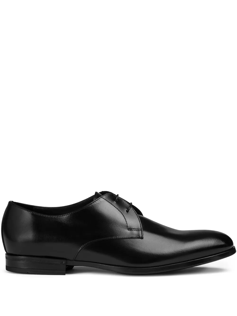 leather lace-up derby shoes