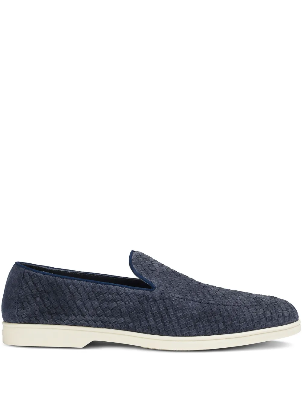 Doucal's suede loafers Blue