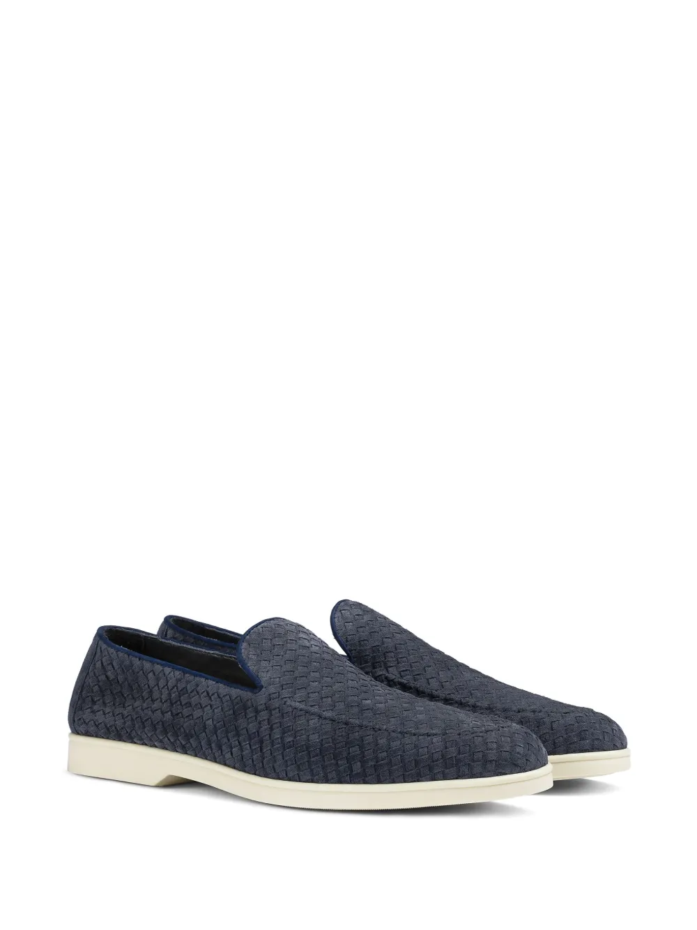 Doucal's suede loafers Blue