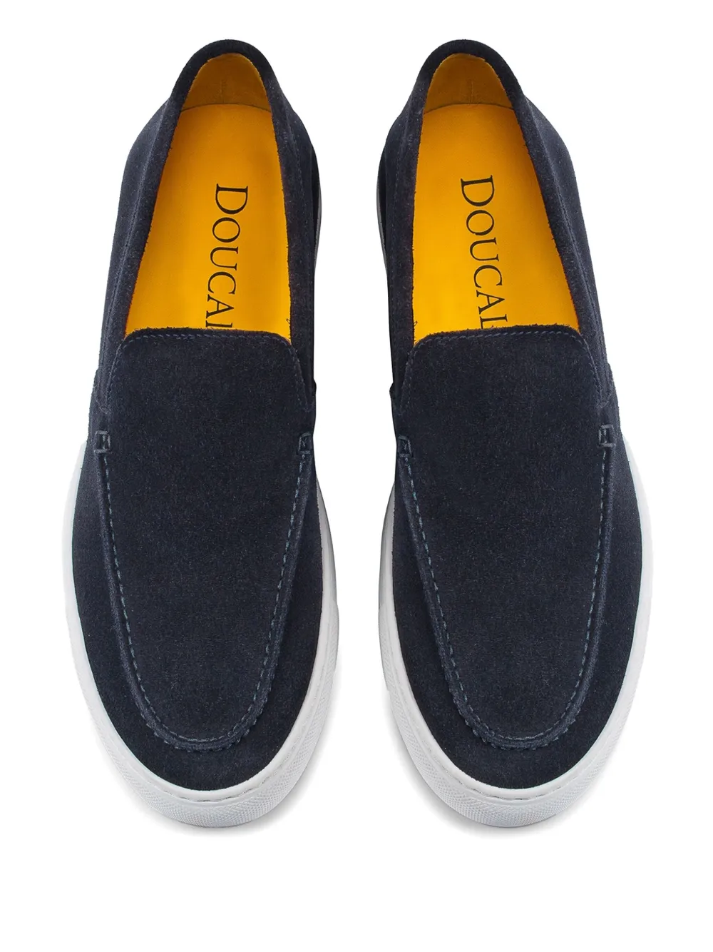 Doucal's slip-on suede loafers Blue