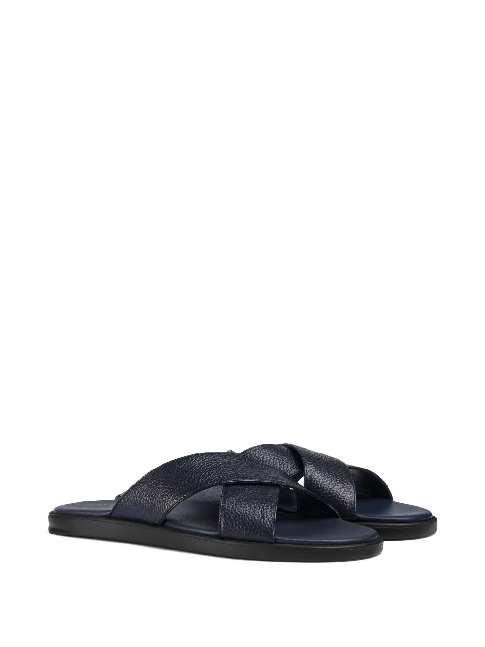 Doucal's crossover leather slides | Image 2