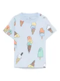 Stella McCartney Kids ice-cream print T-shirt - Blue