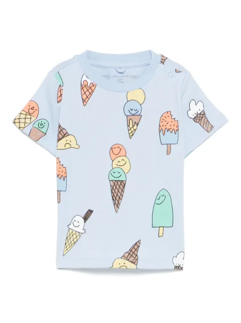 Stella McCartney Kids T-Shirt mit Eiscreme-Print