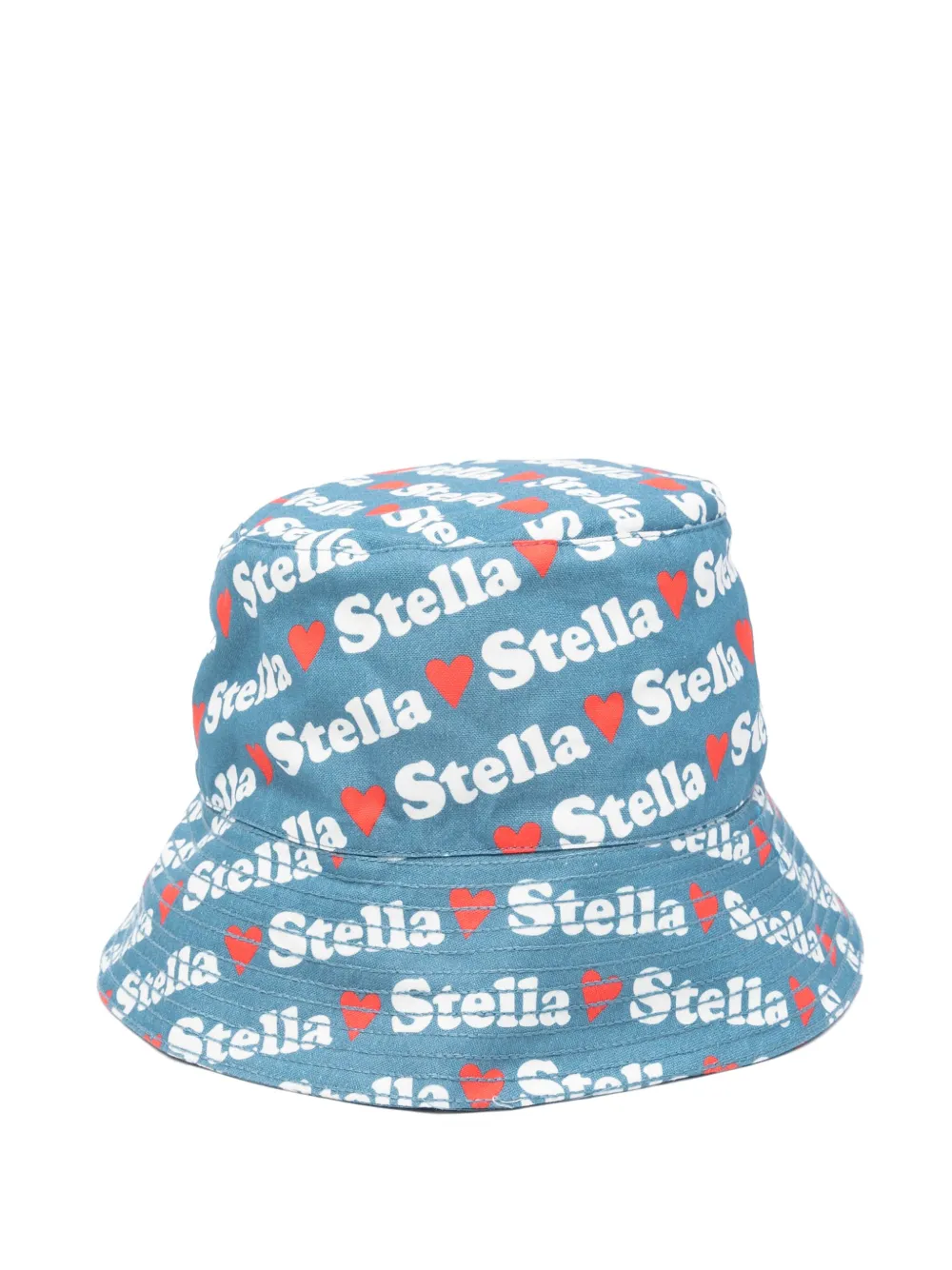 Stella McCartney Kids Vissershoed met logo-patroon Blauw